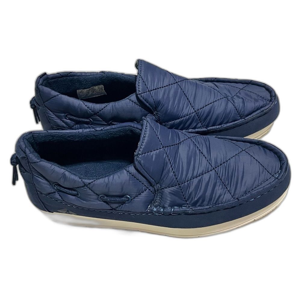 Sperry Men's Navy Blue Quilted Indoor Outdoor Slip-On Slipper Shoes Size 7.5